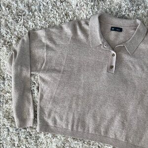 GAP Women’s Light Brown Polo Shirt
